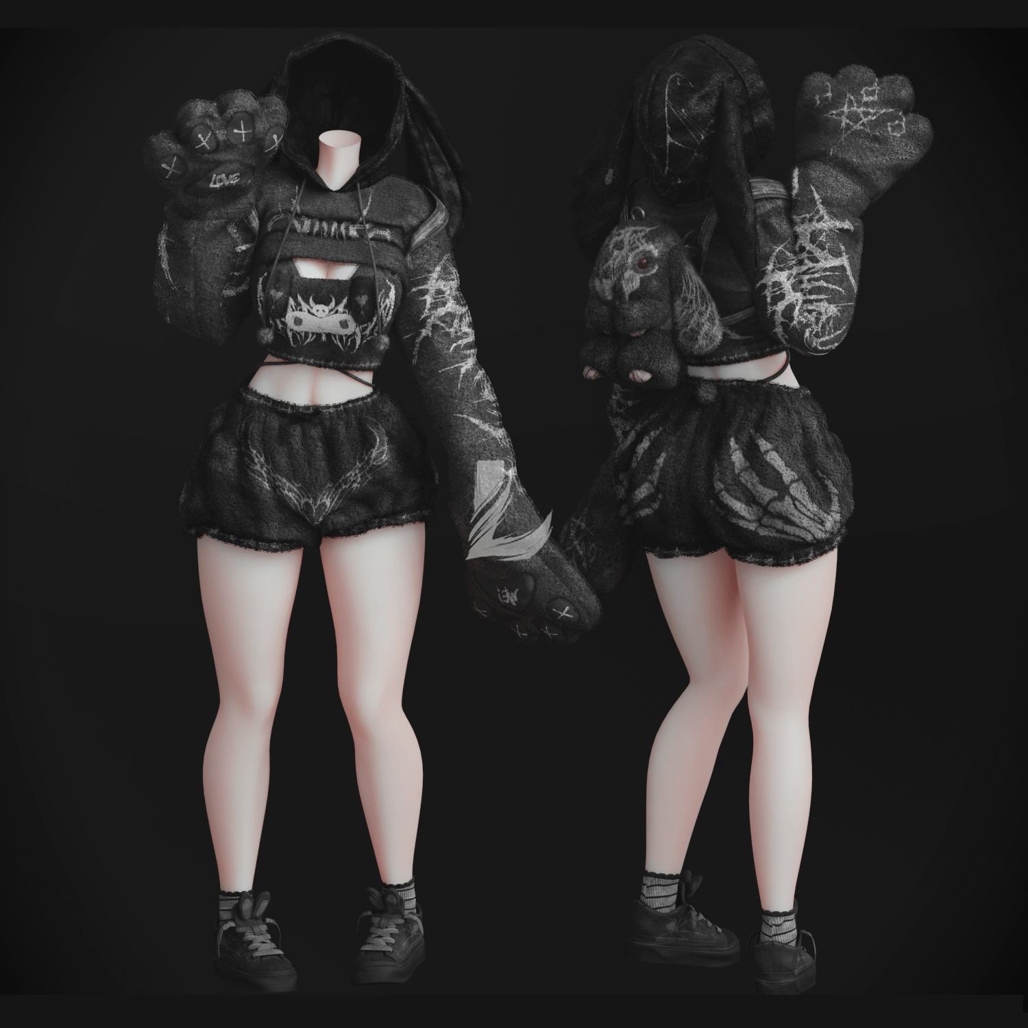 BUNNY OUTFIT SET (Personal and Commercial)