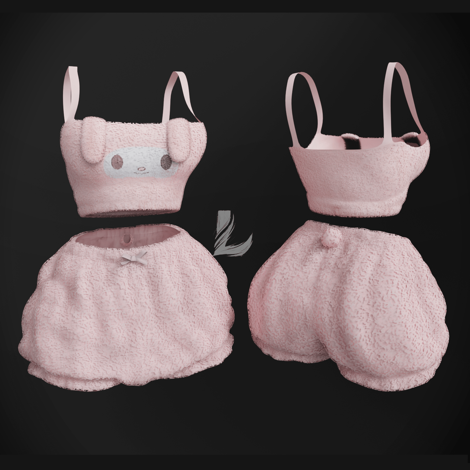BUNNY OUTFIT SET (Personal and Commercial)