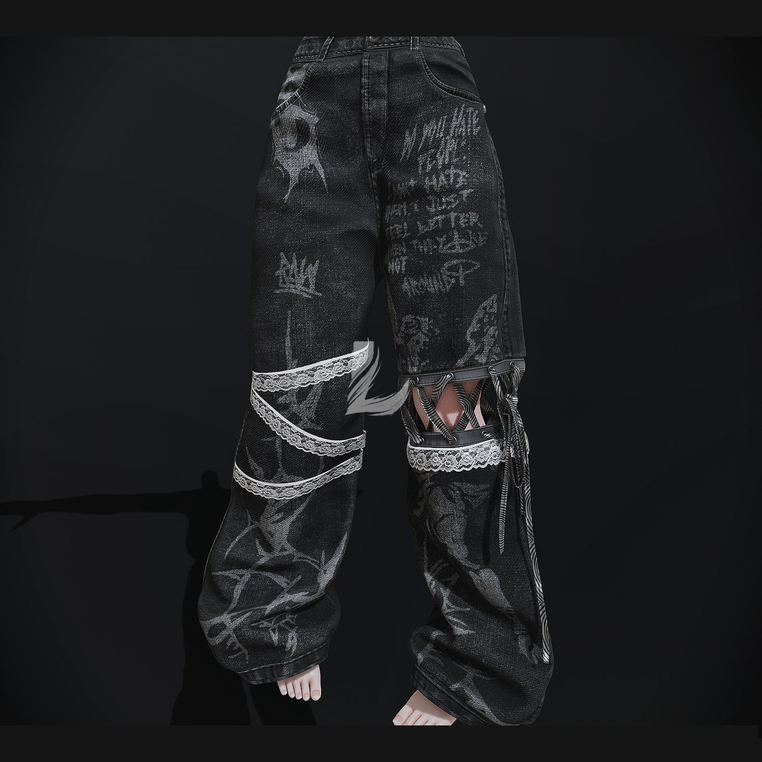 CUTE BAGGY JEANS (Personal and Commercial)