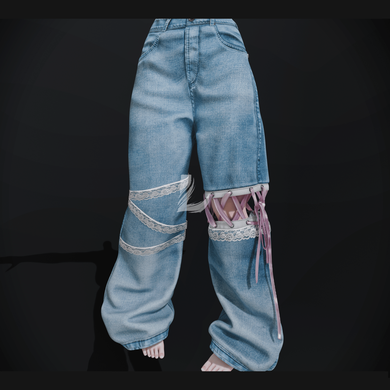 CUTE BAGGY JEANS (Personal and Commercial)