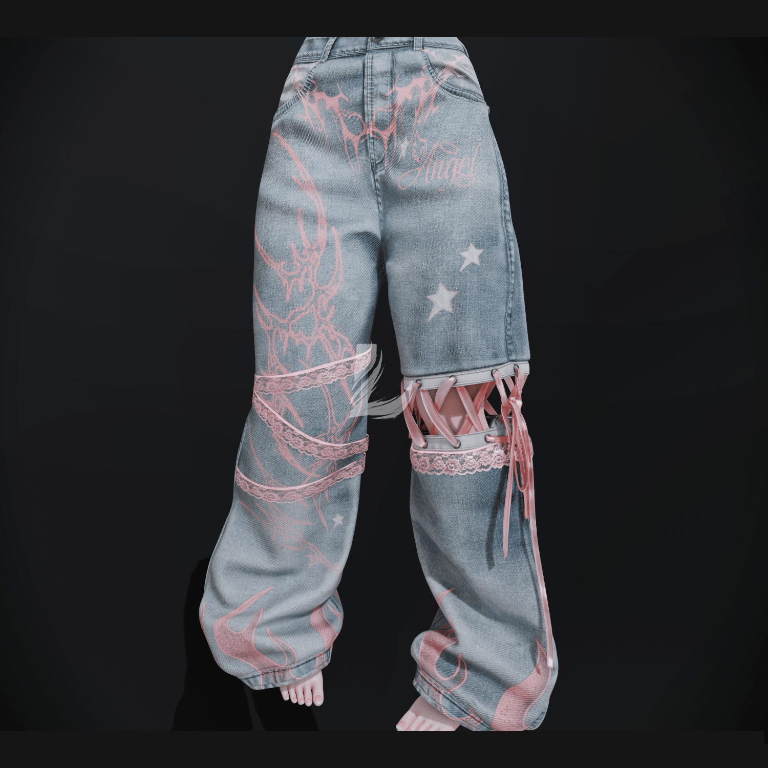 CUTE BAGGY JEANS (Personal and Commercial)