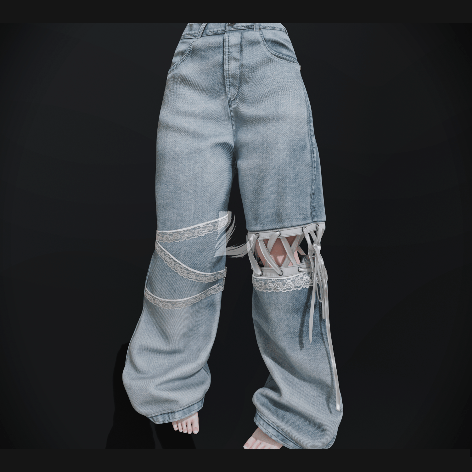CUTE BAGGY JEANS (Personal and Commercial)