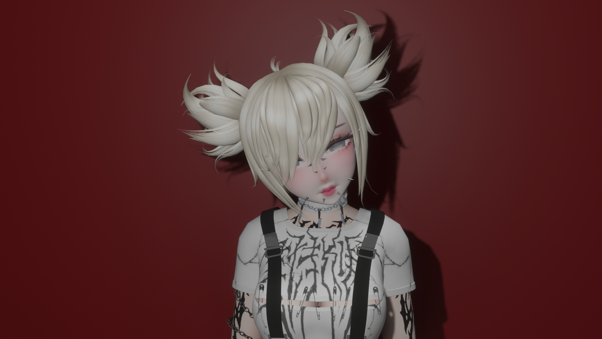 Spiky pigtails