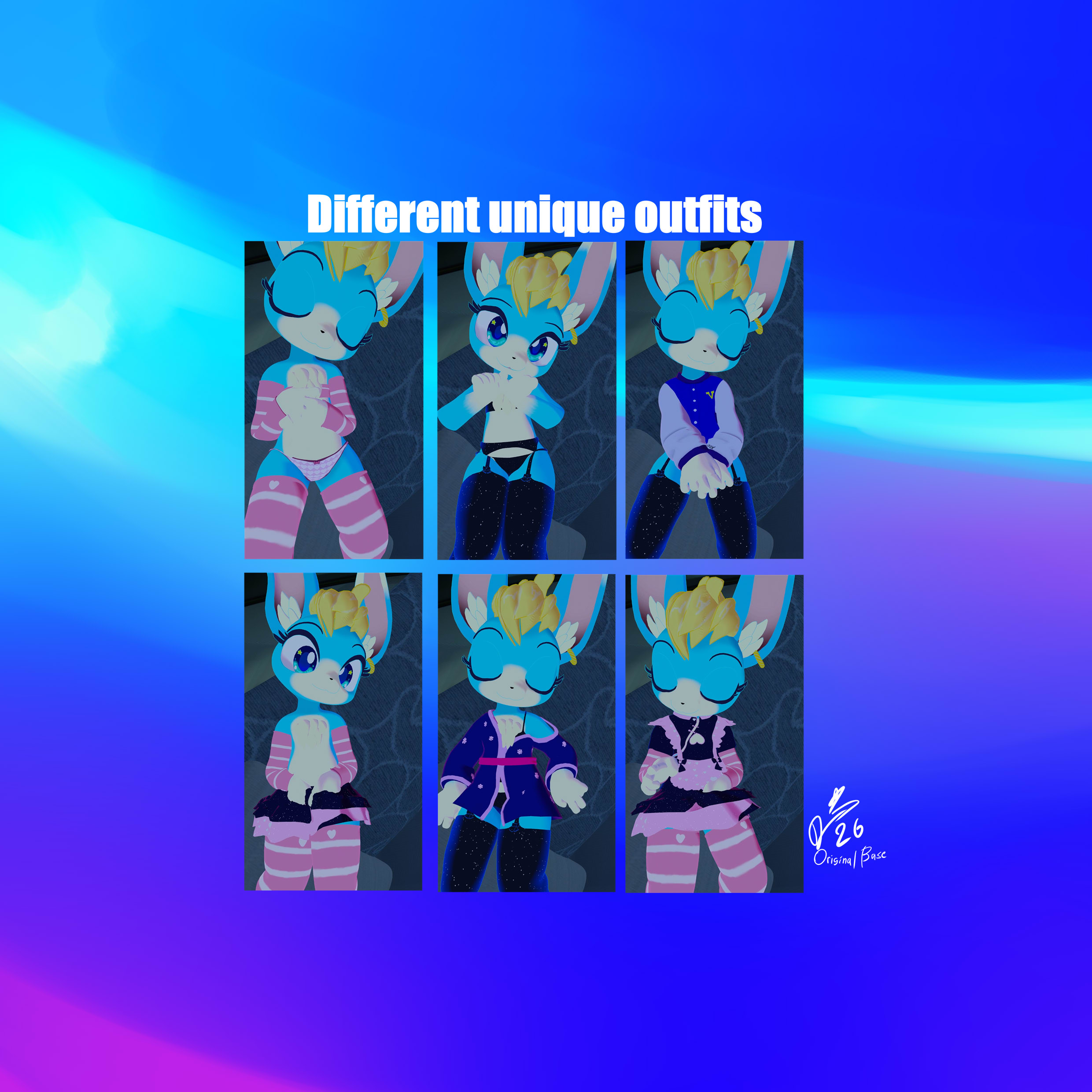 Kemono Sashy VRChat Avatar Base