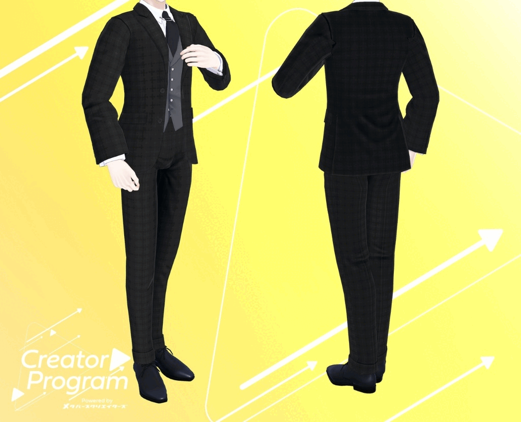 Elegant Drape Suit Set   / CP1
