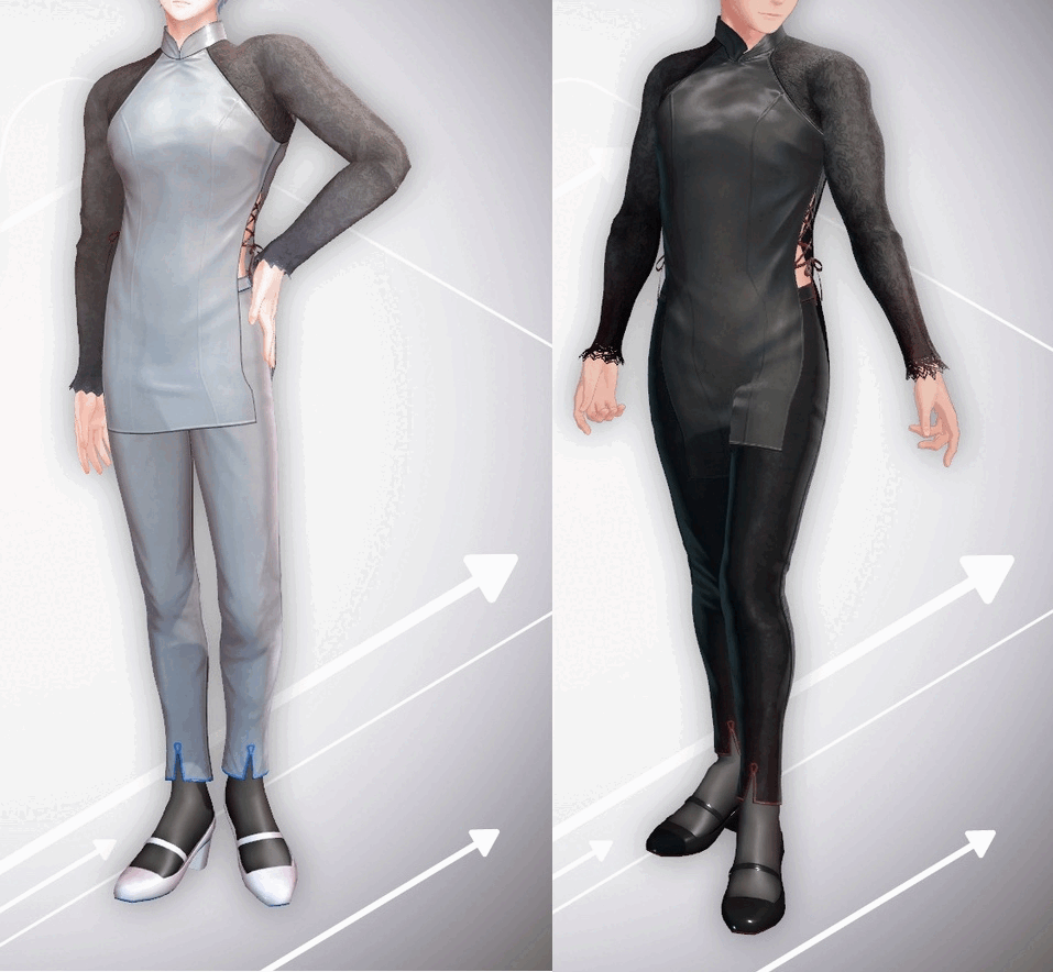 Eastern Song (Ao Dai-inspired satin Eastern-style outfit)    / CP8