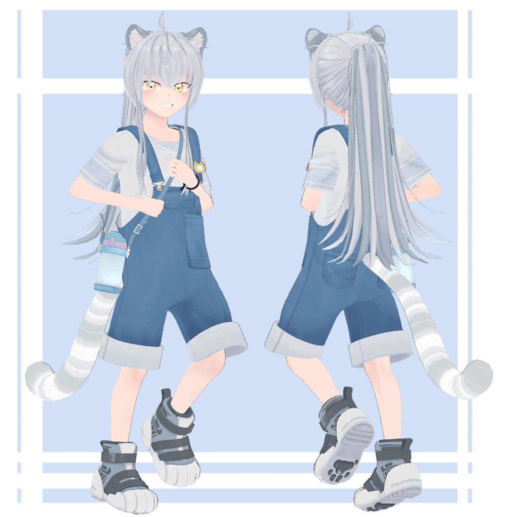 Hyakko the Tiger-boy (PC/Quest-compatible Avatar) - by Niyami