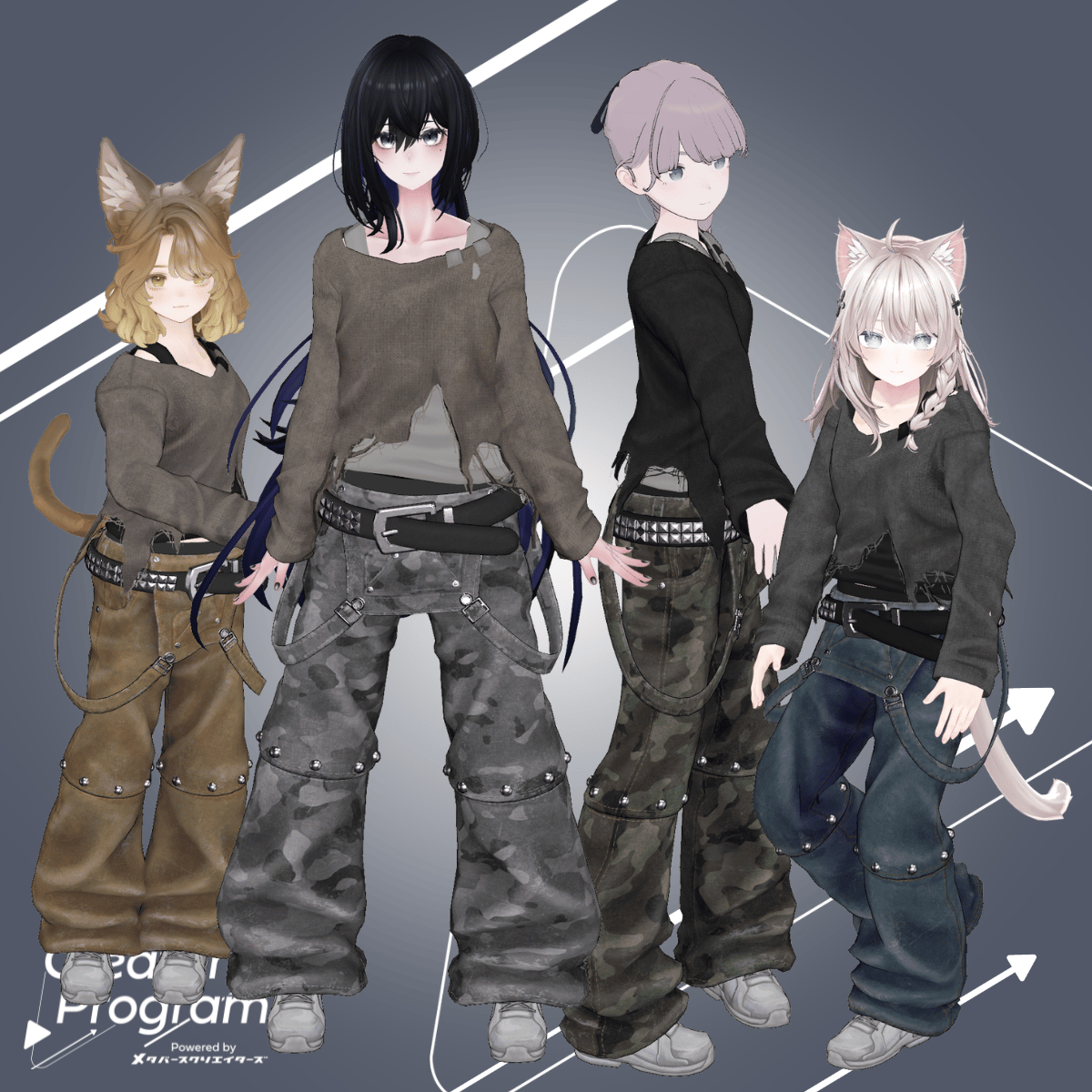 UNTHRD: Street Wear Outfit Set For GIRLS / CP7