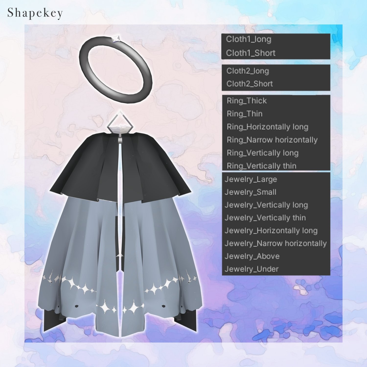 Cloth Wing - VRChat Avatar Accessory / CP26