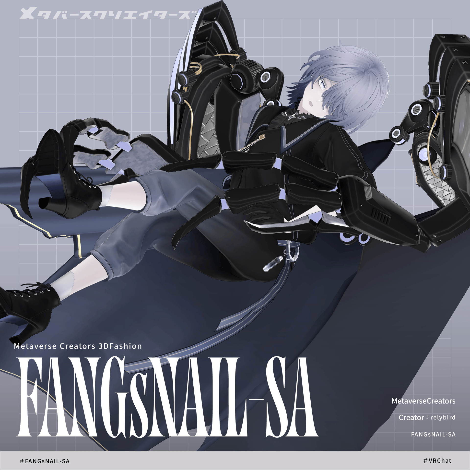 FANGsNAIL-SA - VRChat Gimmicky Avatar Accessory / CP43