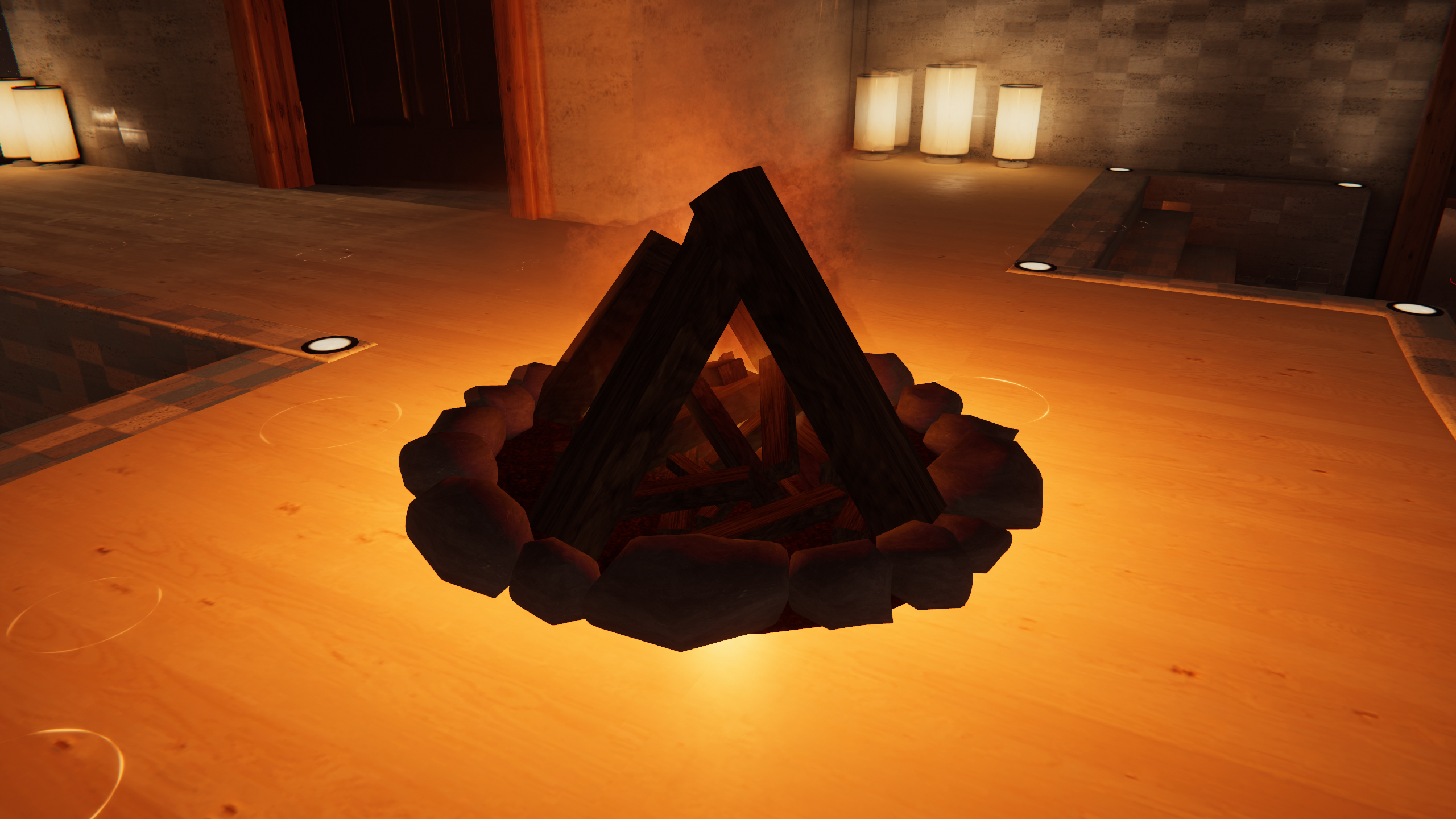 Placeable Campfire for VRChat (Quest compatible)