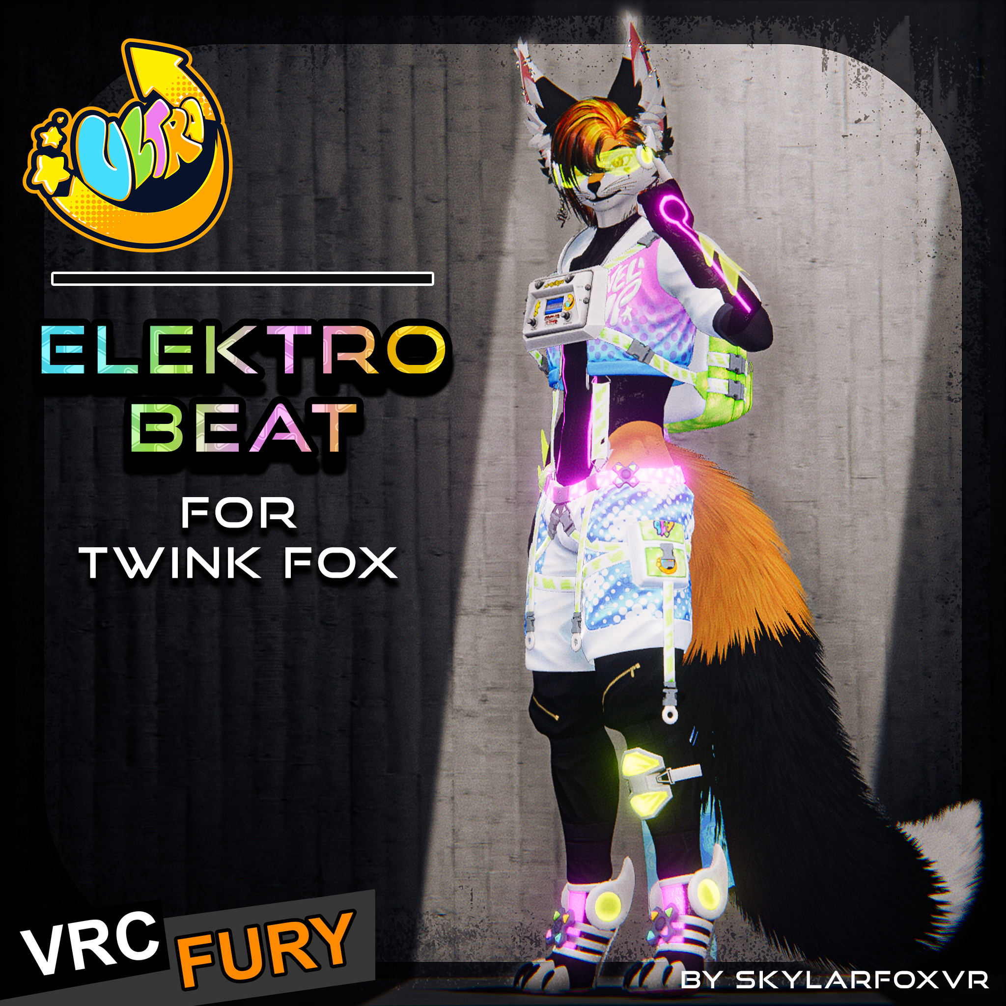ElektroBeat II Ultra's Clothing - for Twink Fox II AudioLink, VRCFury Ready !!