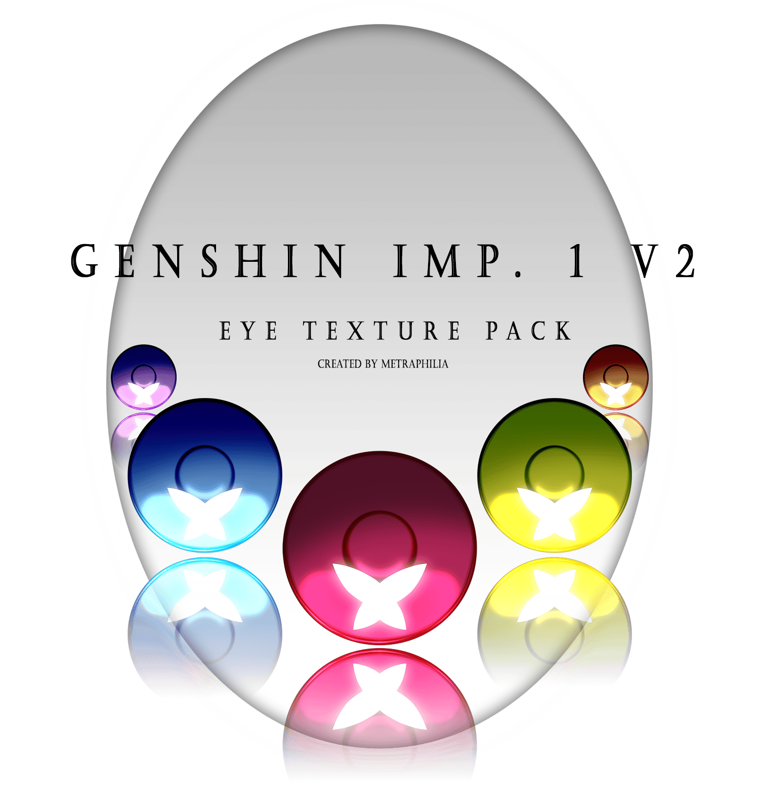 Eye texture pack Set - Genshin Impact (.psd Included)