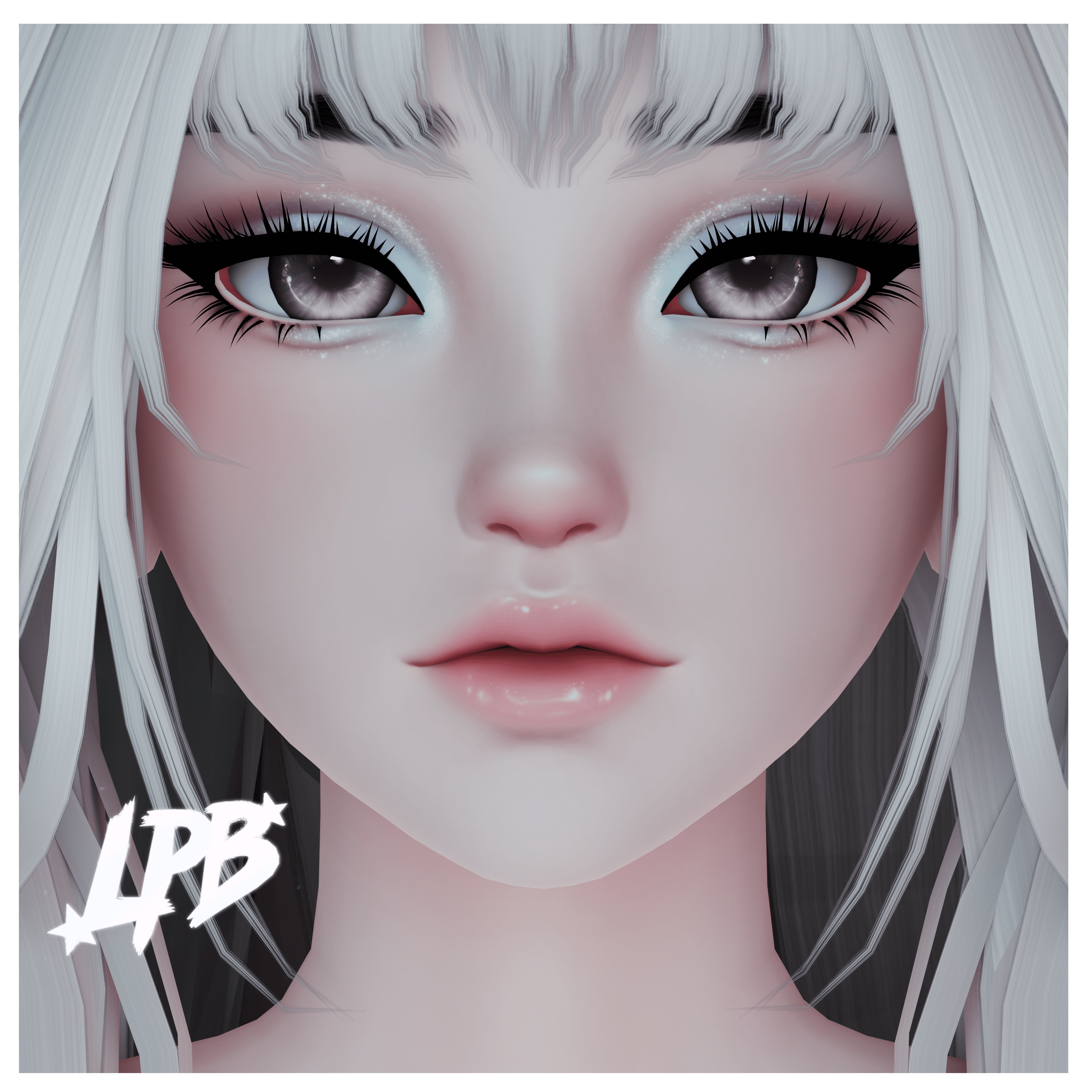 "I'm Cold" makeup textures (Amelia head)