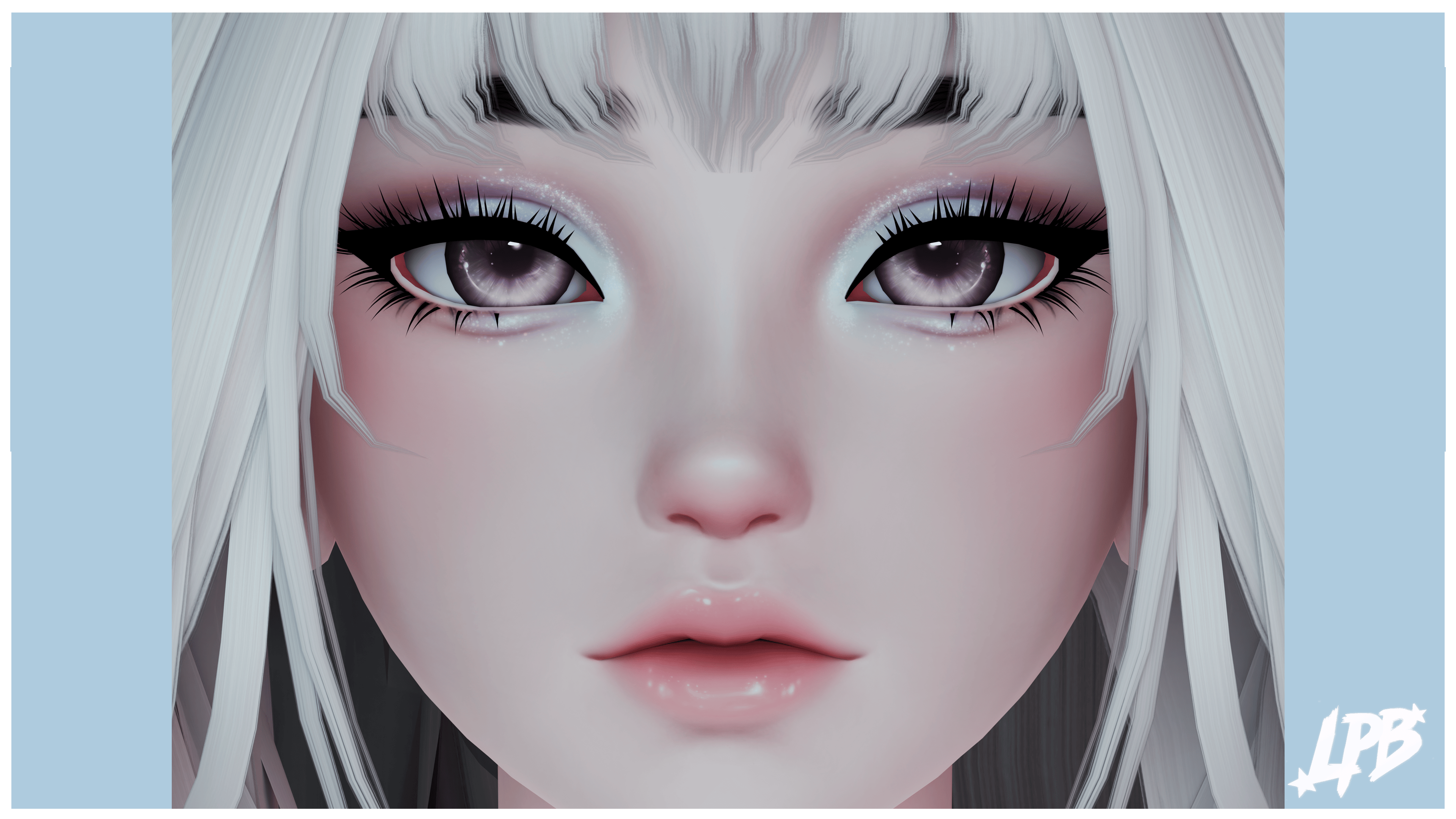"I'm Cold" makeup textures (Amelia head)