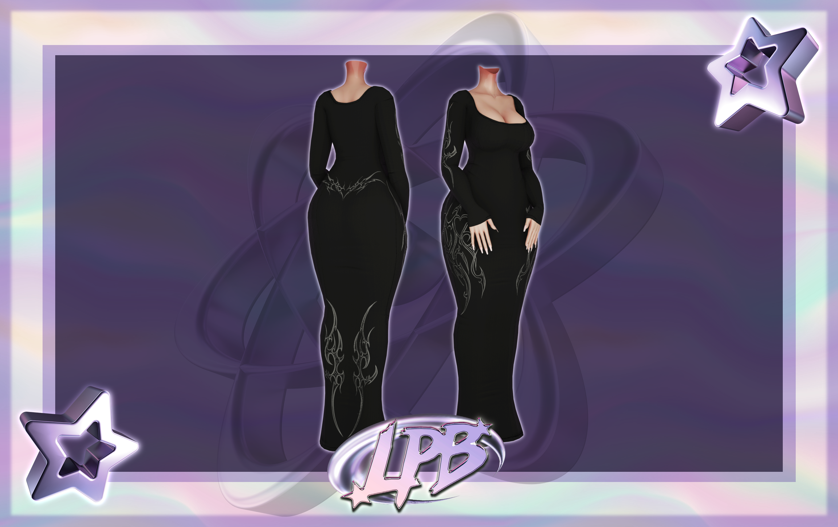 long tight dress VRChat asset
