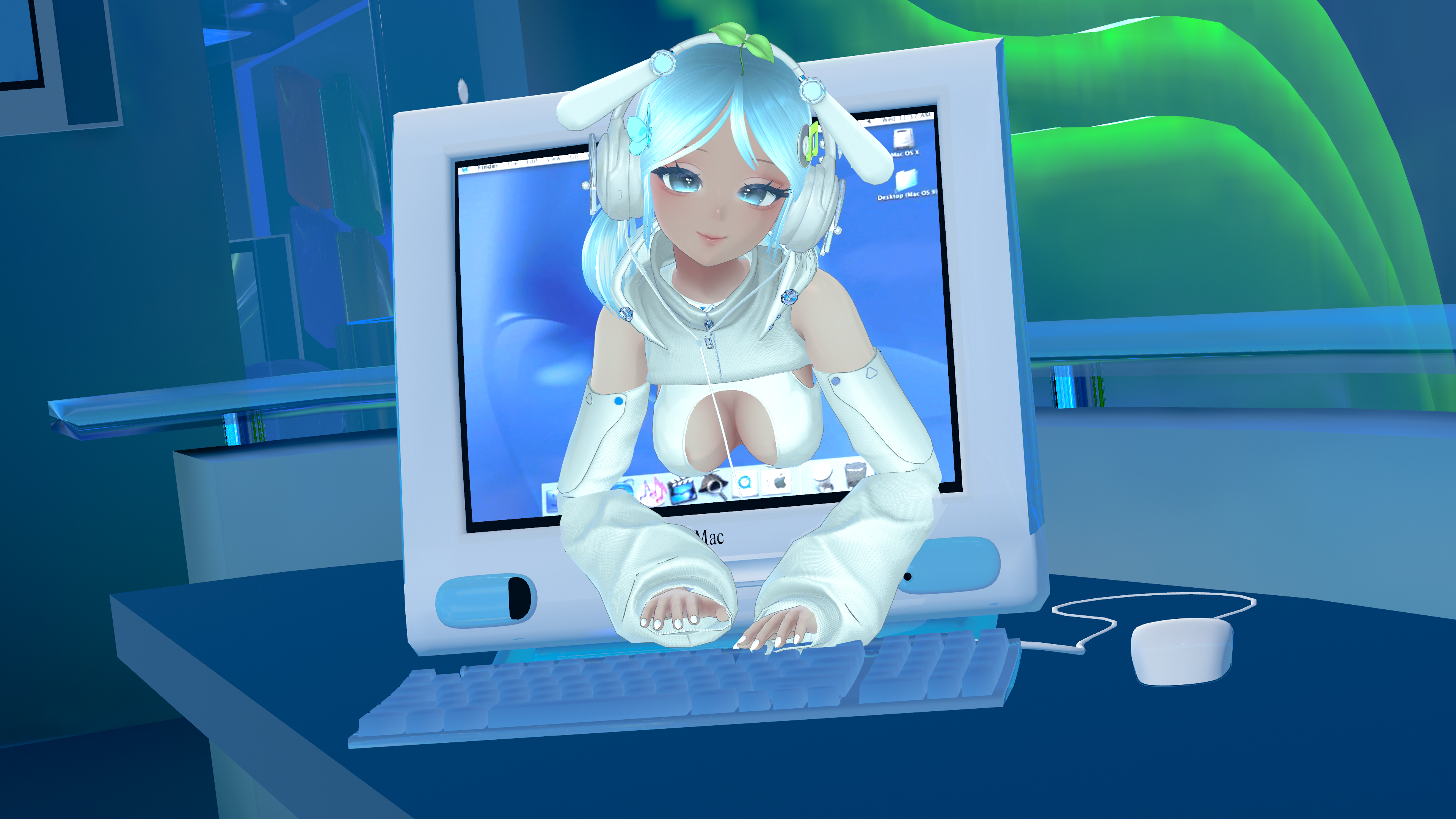 Aero VRChat Avatar PC/QUEST (Face Tracking)