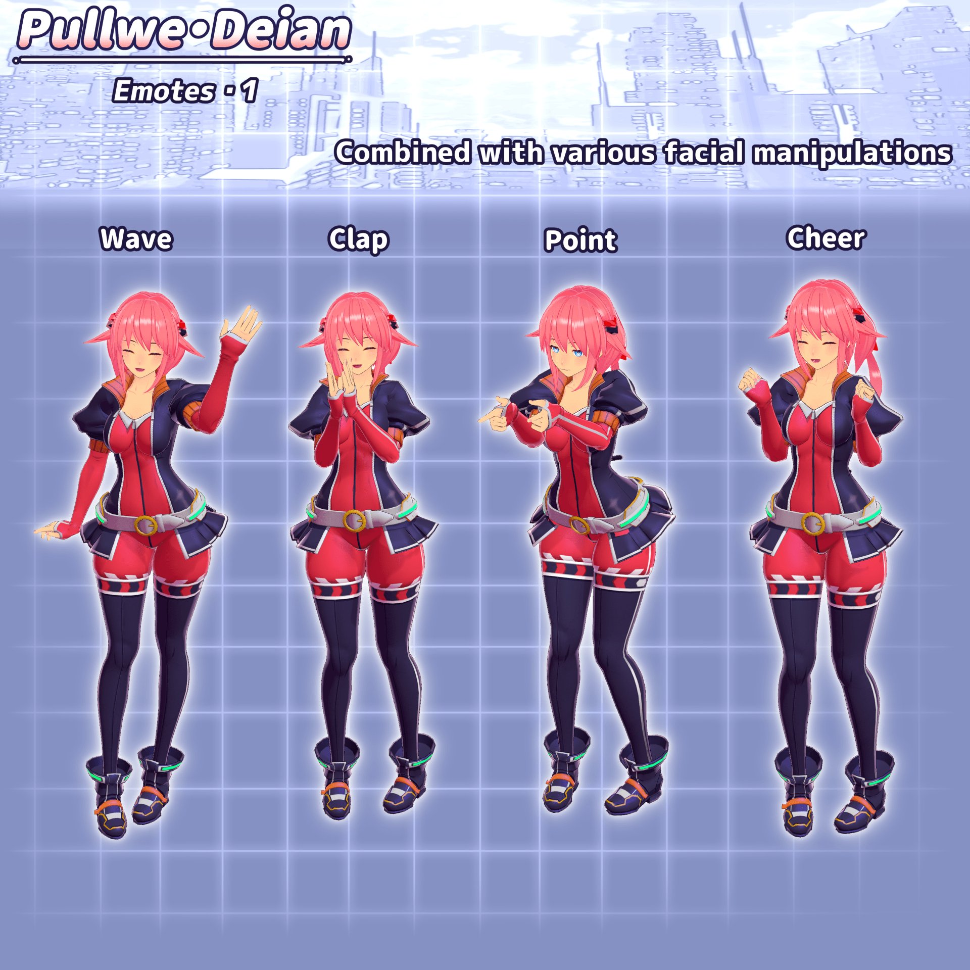 Original character 3D model "Plue Dian" Mirage Black alone