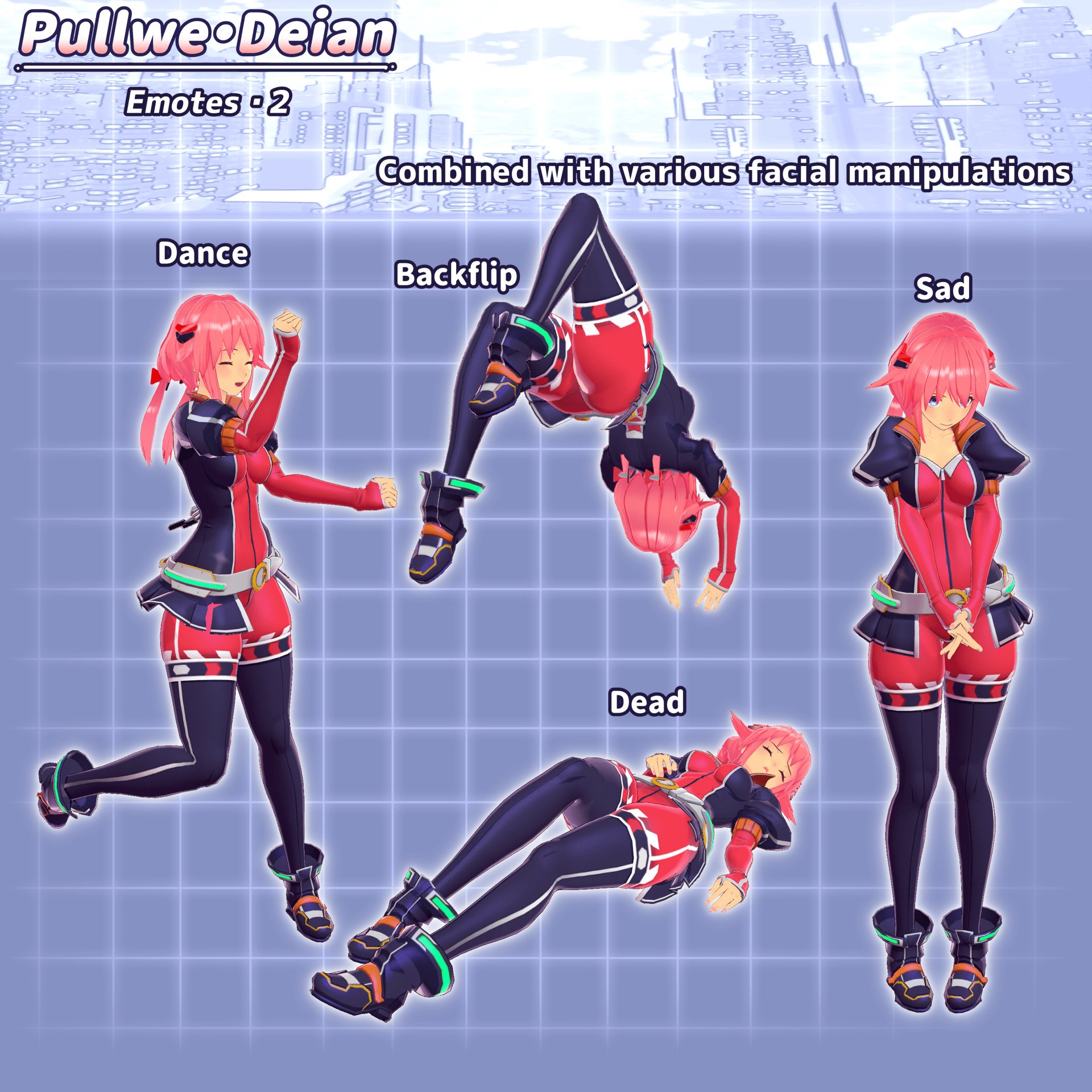Original character 3D model "Plue Dian" Mirage Black alone