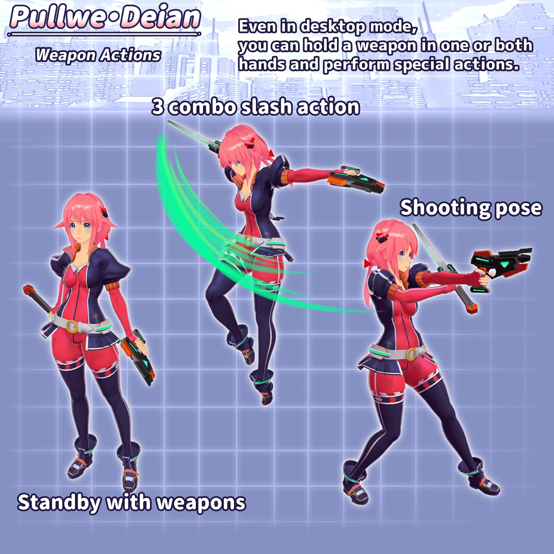 Original character 3D model "Plue Dian" Mirage Black alone