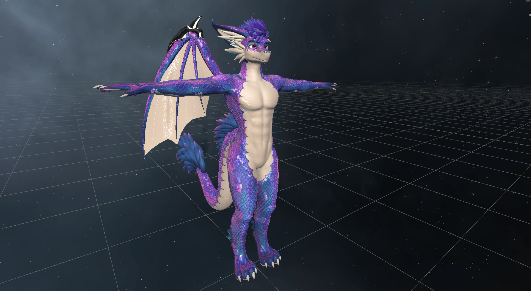 Iridescent Dragon texture (for the Aster dragon)