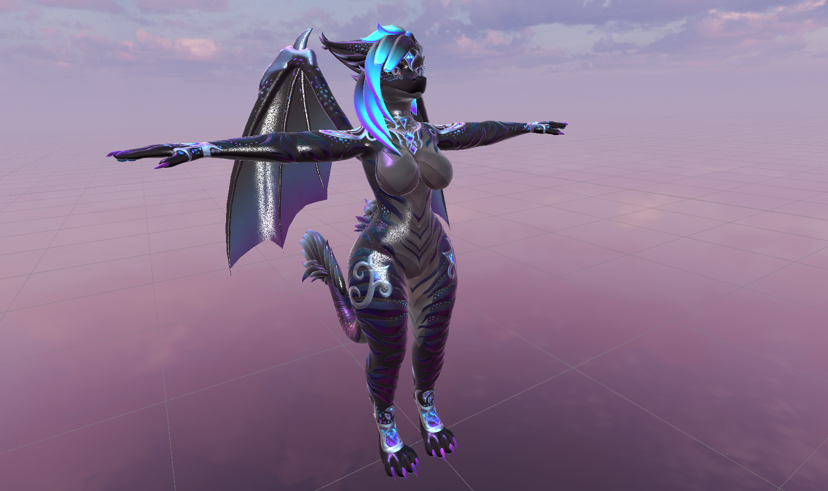 Sugilite Gemstone Dragon texture (for the Azalea dragon)