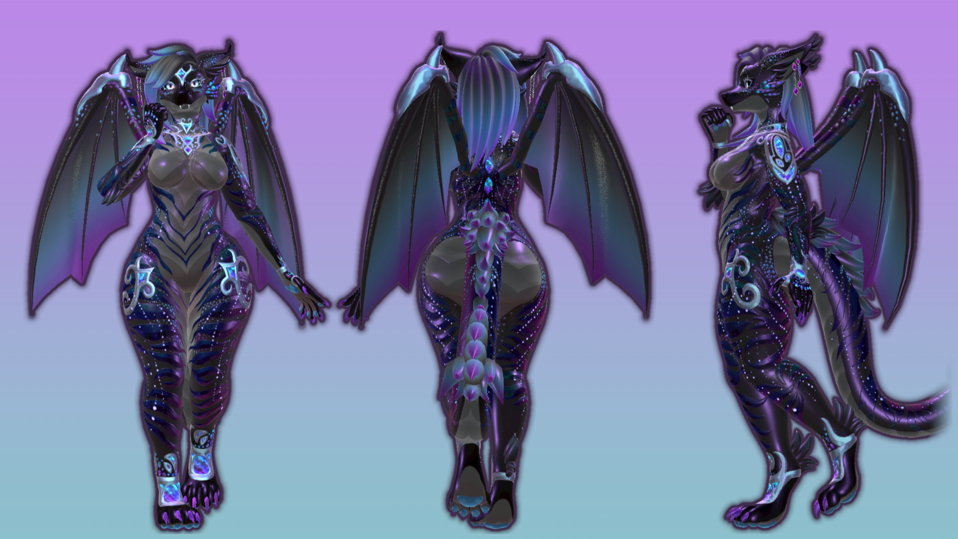 Sugilite Gemstone Dragon texture (for the Azalea dragon)