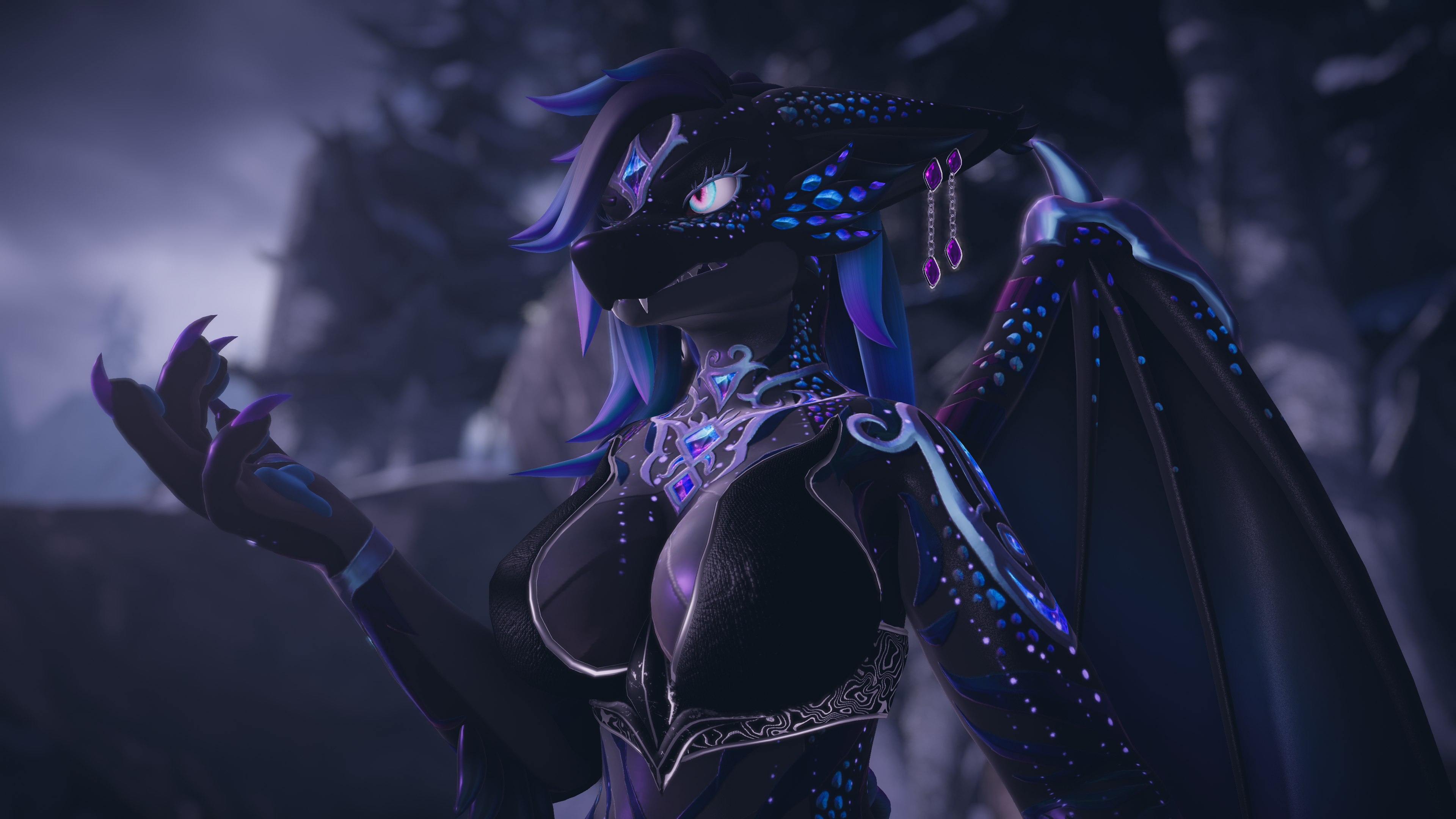 Sugilite Gemstone Dragon texture (for the Azalea dragon)