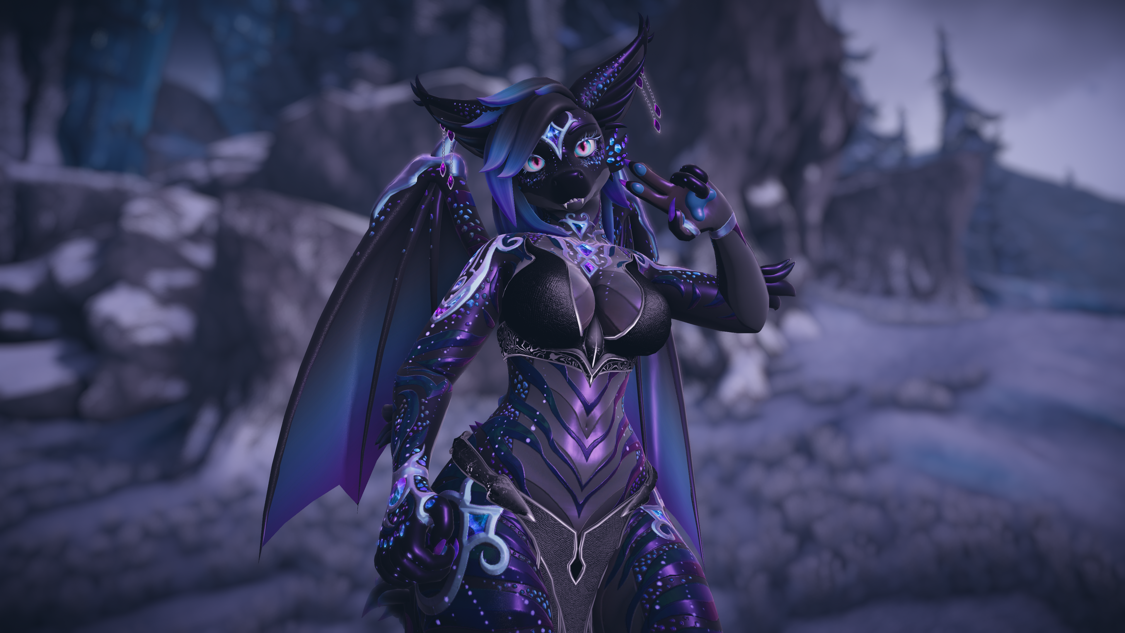 Sugilite Gemstone Dragon texture (for the Azalea dragon)