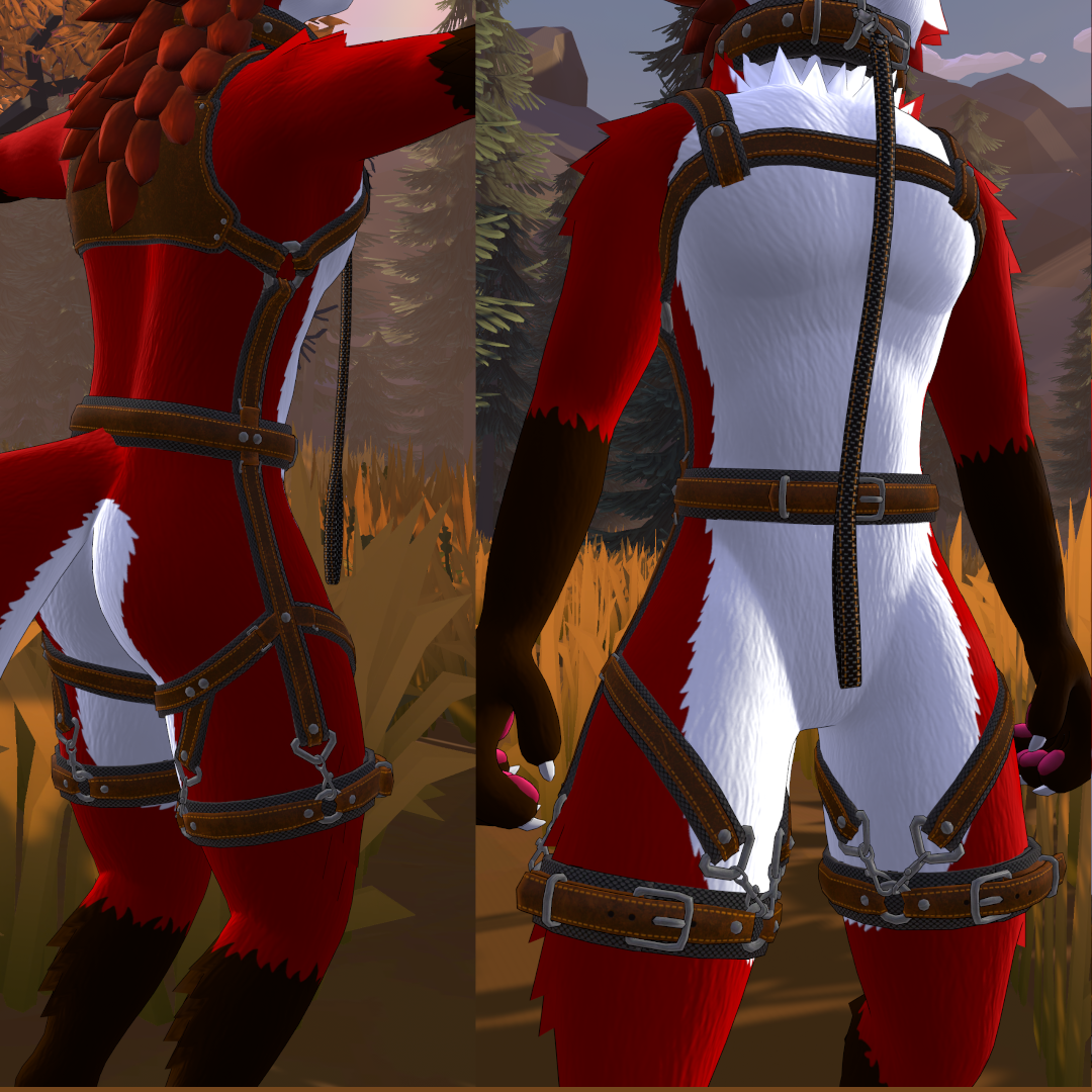RazHarness - Harness and Collar for VRChat (Look at the avatar list compatibility)