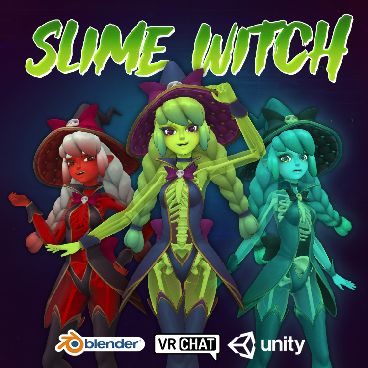 Slime Witch | VRChat Halloween Avatar