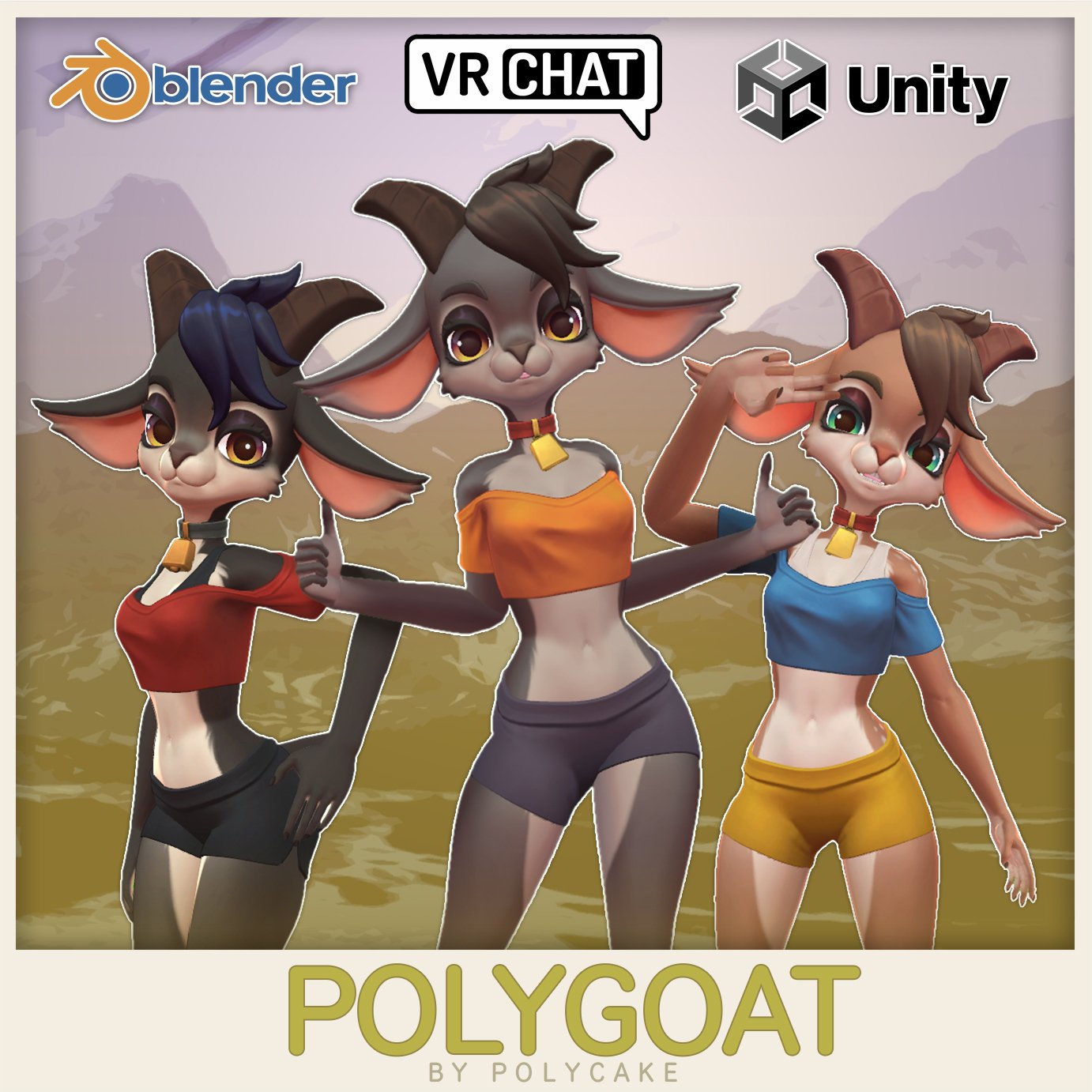 Polygoat | VRChat Goat Avatar