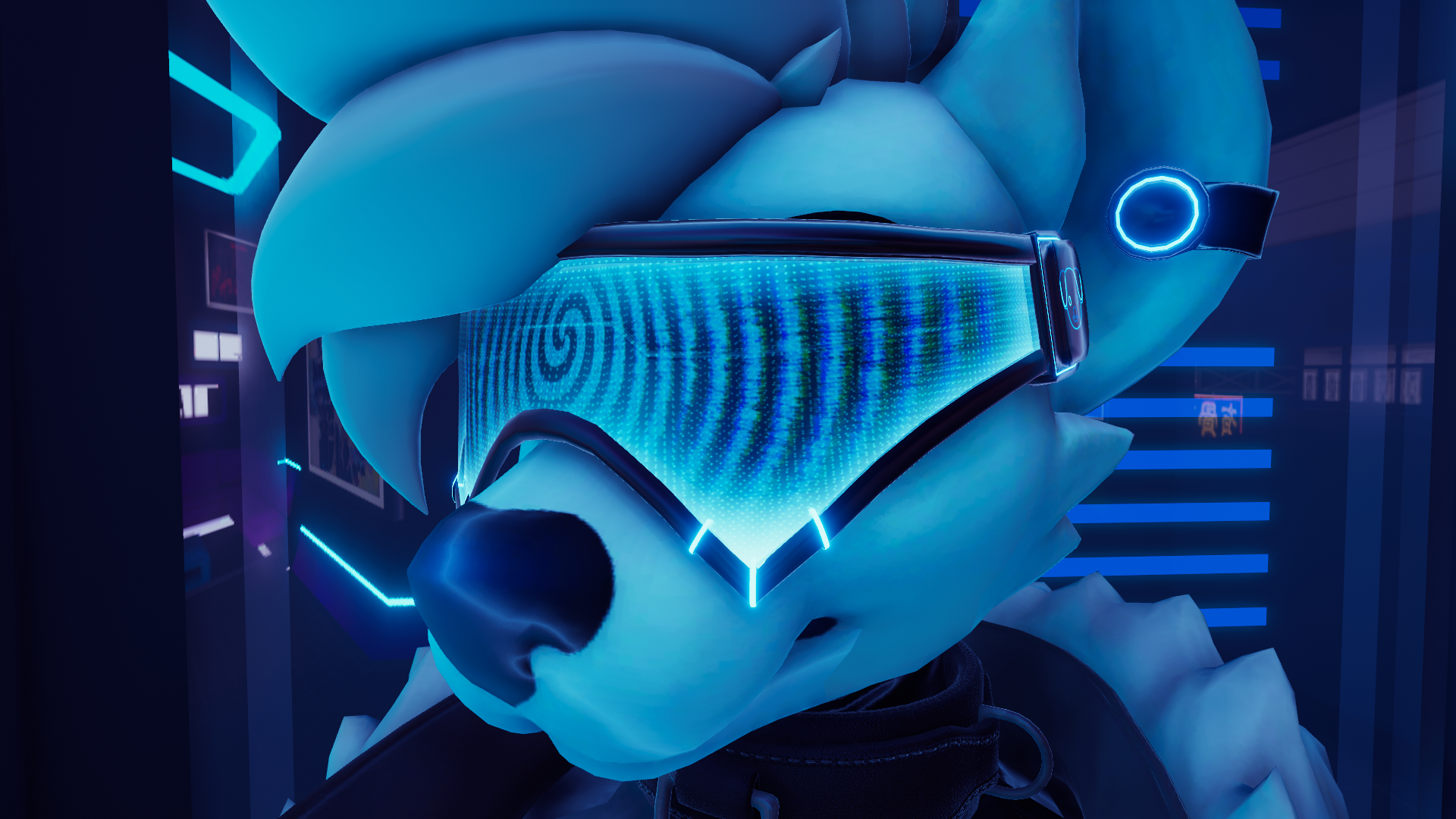 Pound Tech Visor - Hyenid (VRCHAT)