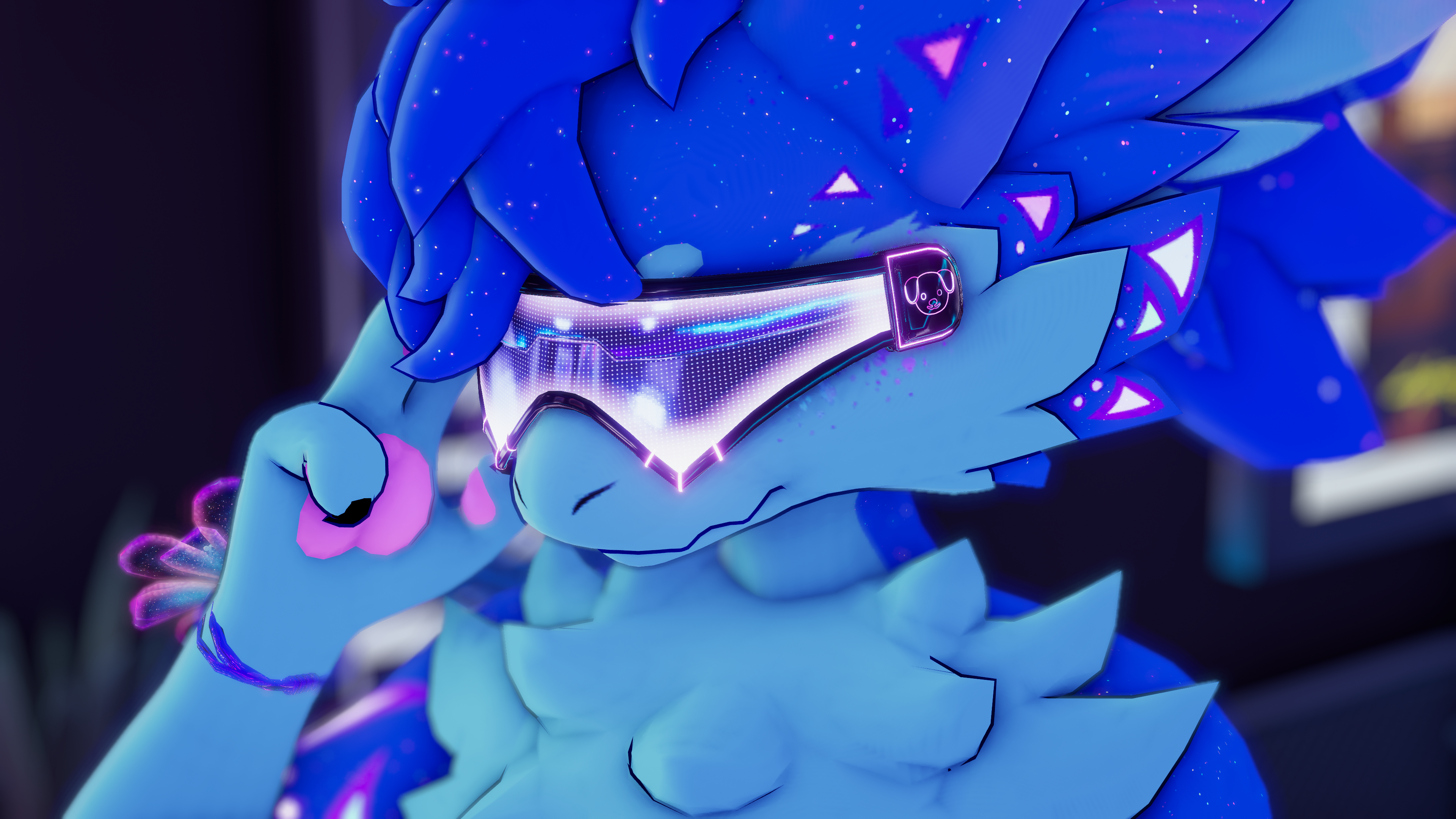 Pound Tech Visor - Novabeast (VRCHAT)