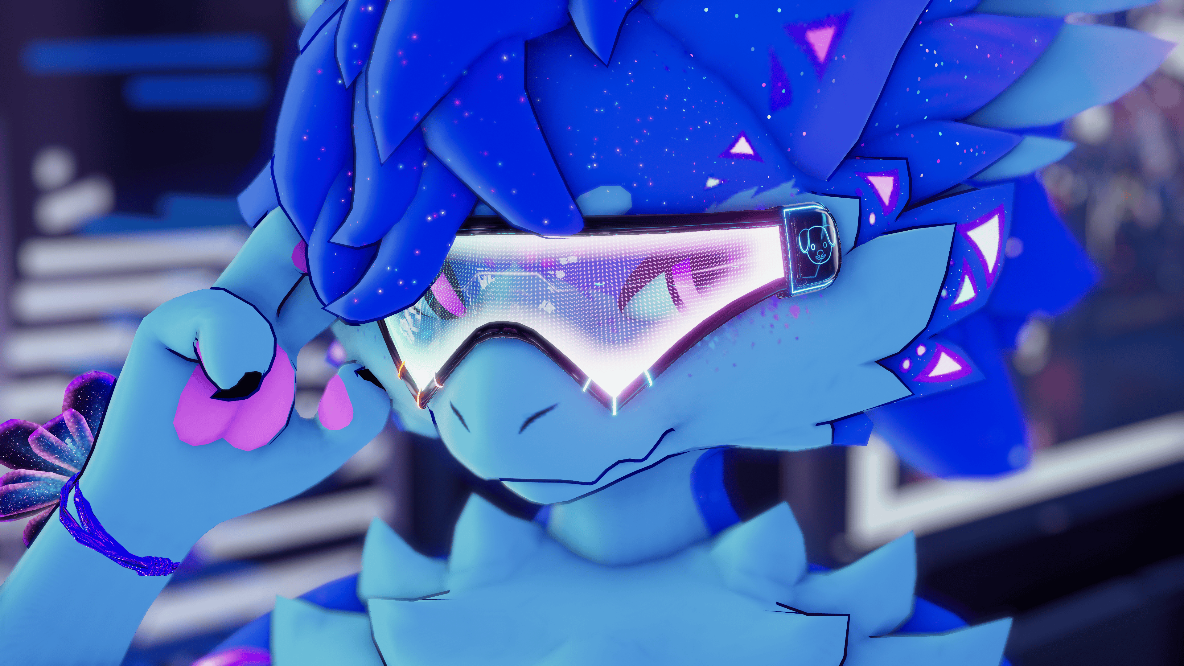 Pound Tech Visor - Novabeast (VRCHAT)