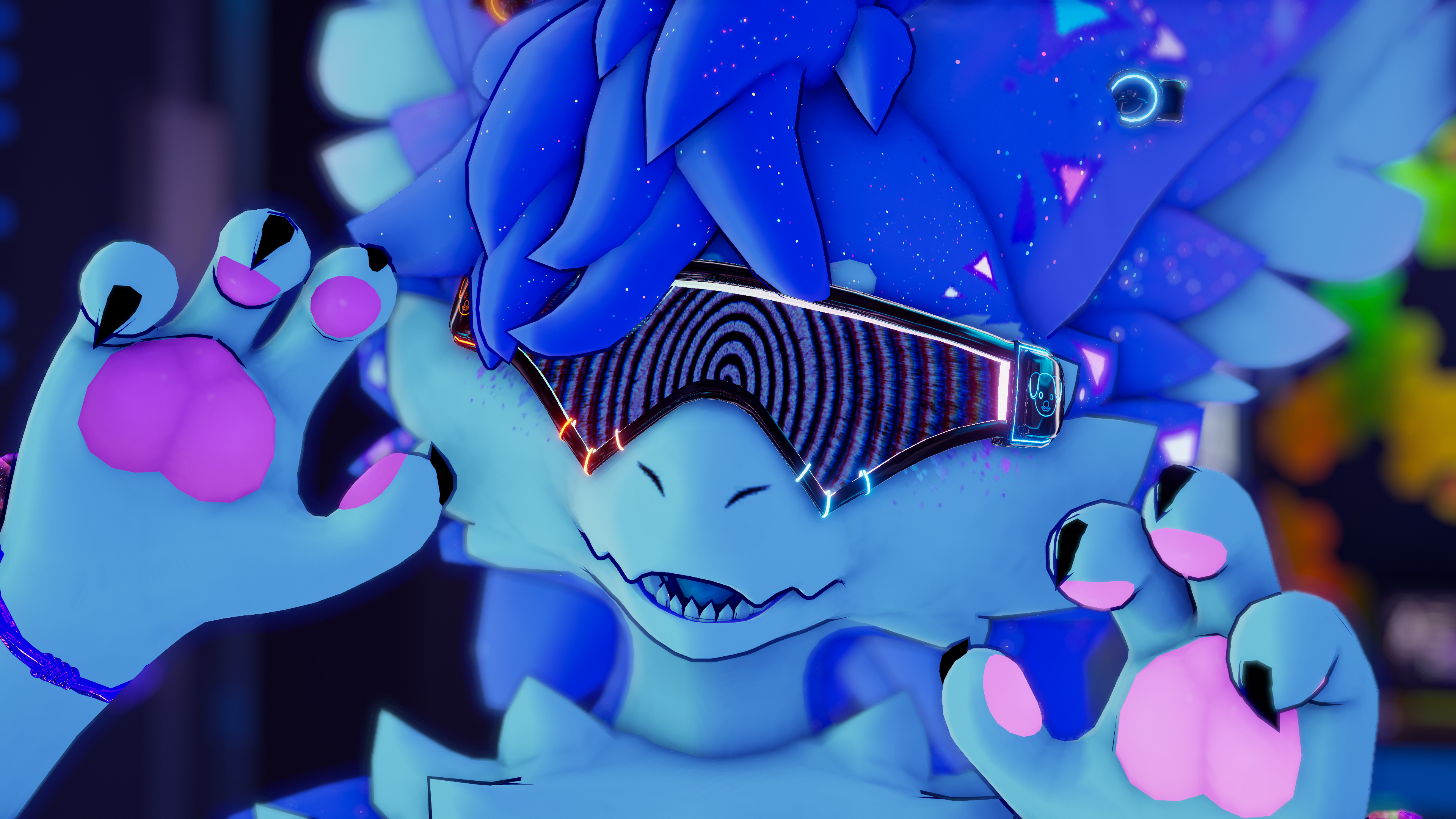 Pound Tech Visor - Novabeast (VRCHAT)