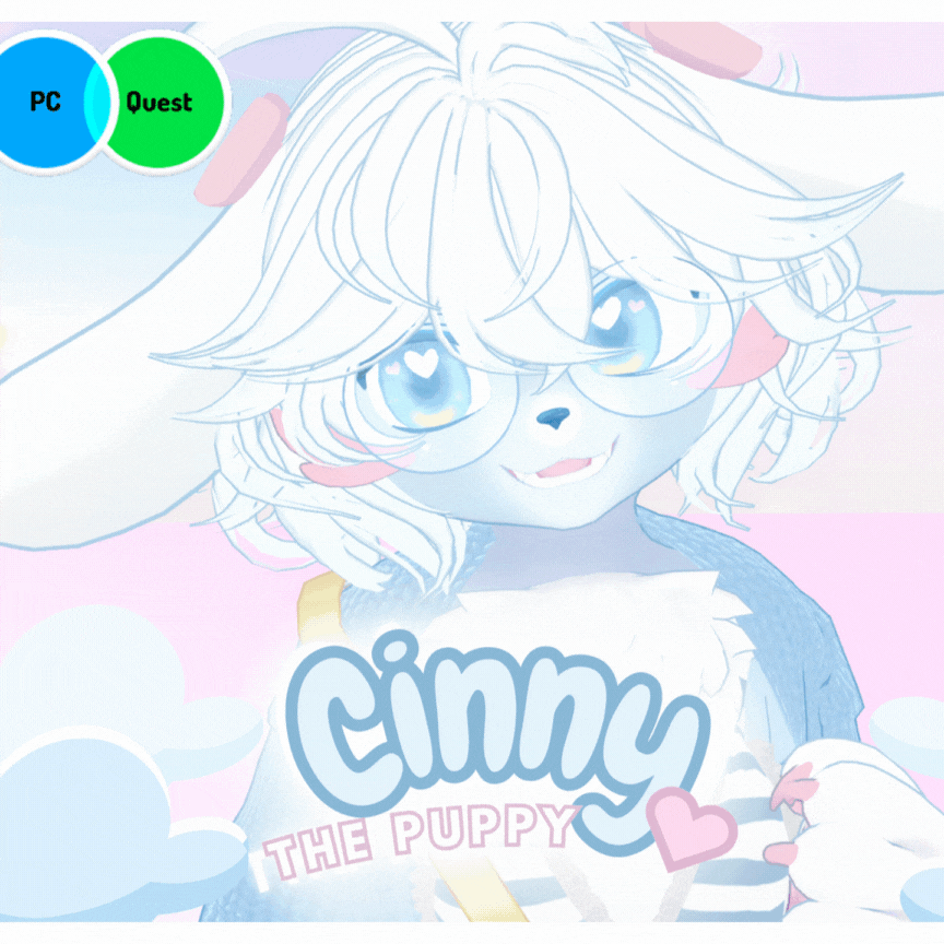 💙☁️ Cinny the Puppy ☁️💙 (VRChat Avatar)