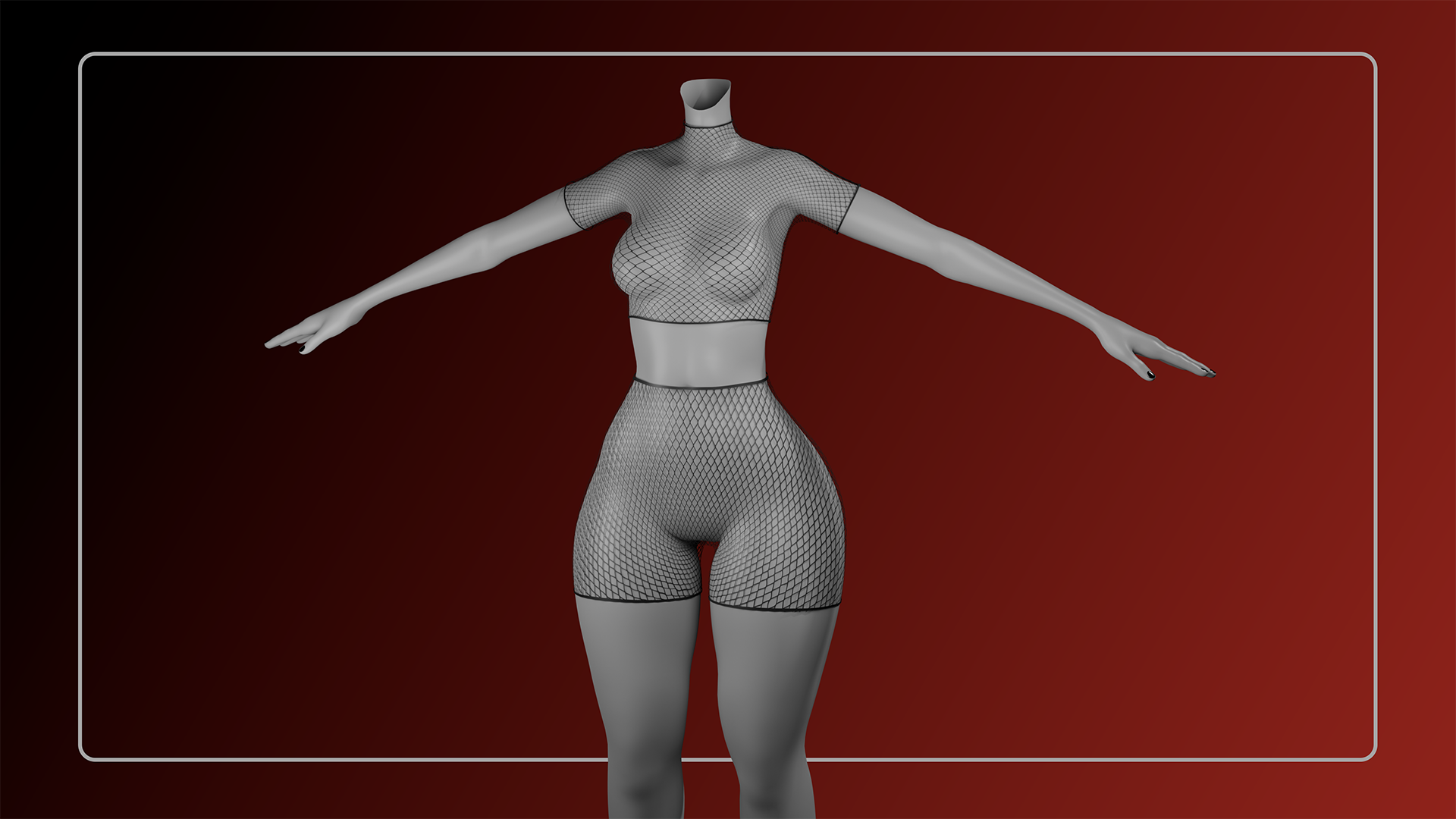 Fishnet Top and Shorts