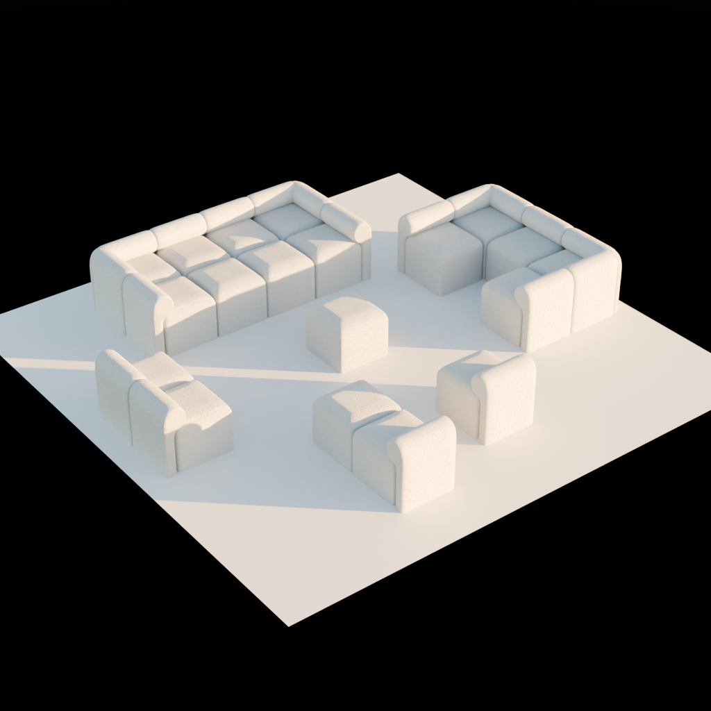 [Vrchat Asset] Modular Couch Set