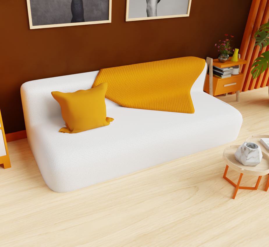 FREE [Vrchat Asset] Simple Sofa Couch  + Color Variants