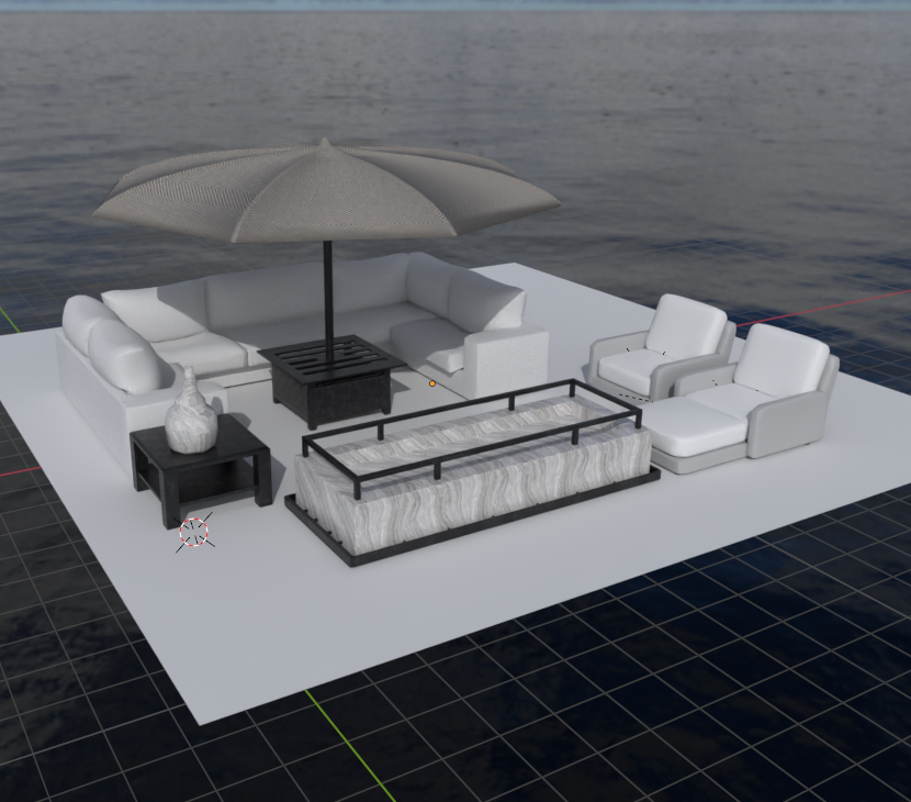 [Vrchat Asset] Outdoor Patio Mega-Bundle