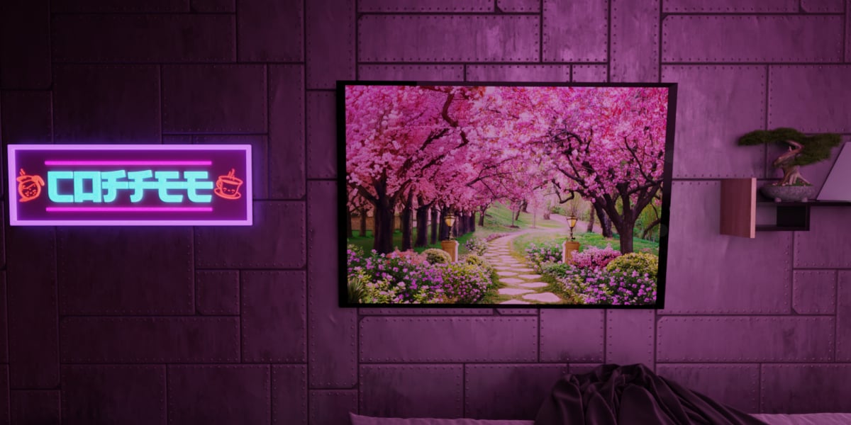 Japanese Living Room Render Scene