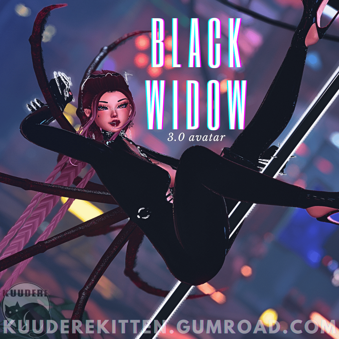 Black Widow Avatar [PC ONLY][VRCHAT AVATAR] 