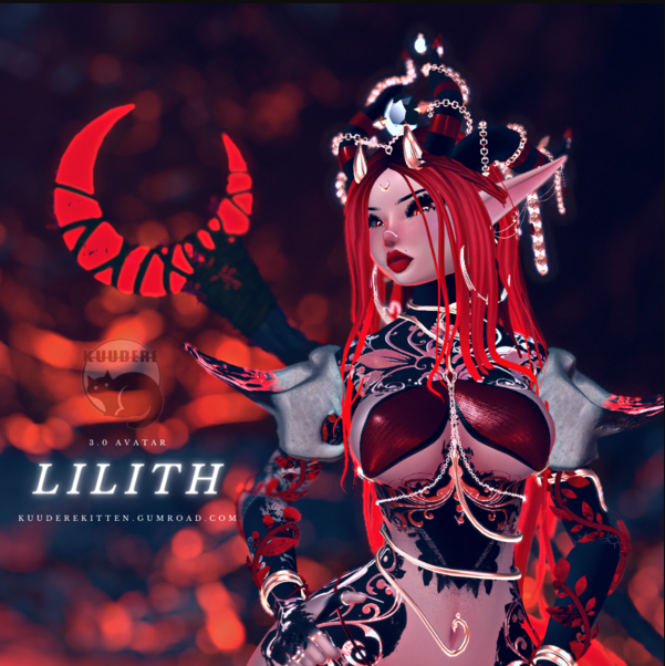 Lilith, Demoness Avatar [PC ONLY][SPS][VRCHAT AVATAR]