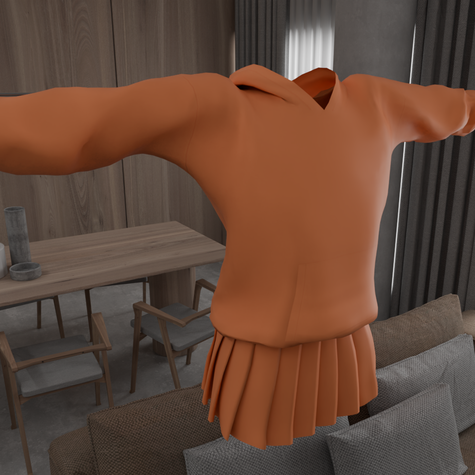 Cute Skirt and Sweatshirt for Rexouium <3