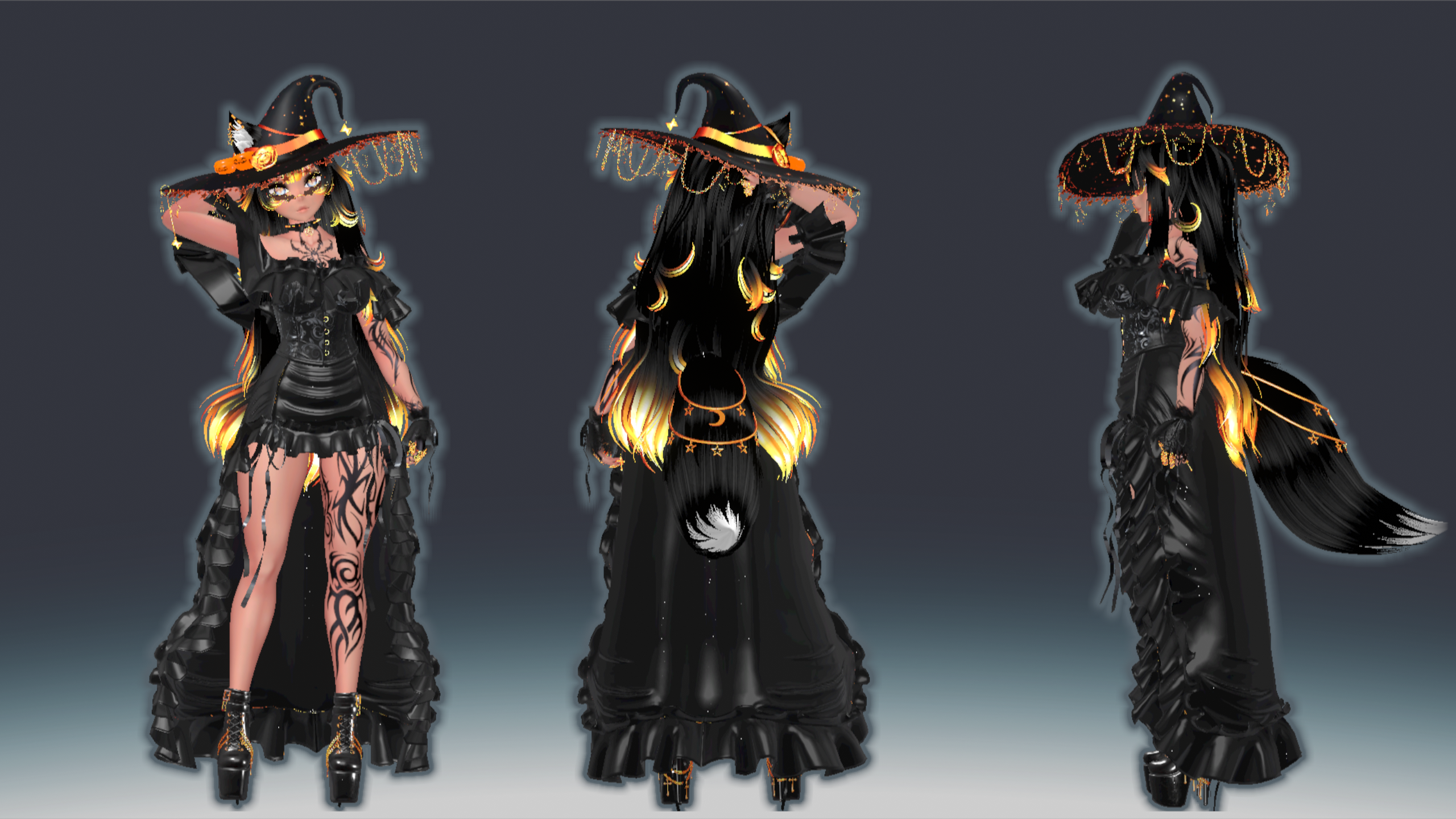 Sabrina - VRChat 3.0 Avatar (PC) Halloween Wolf Witch!