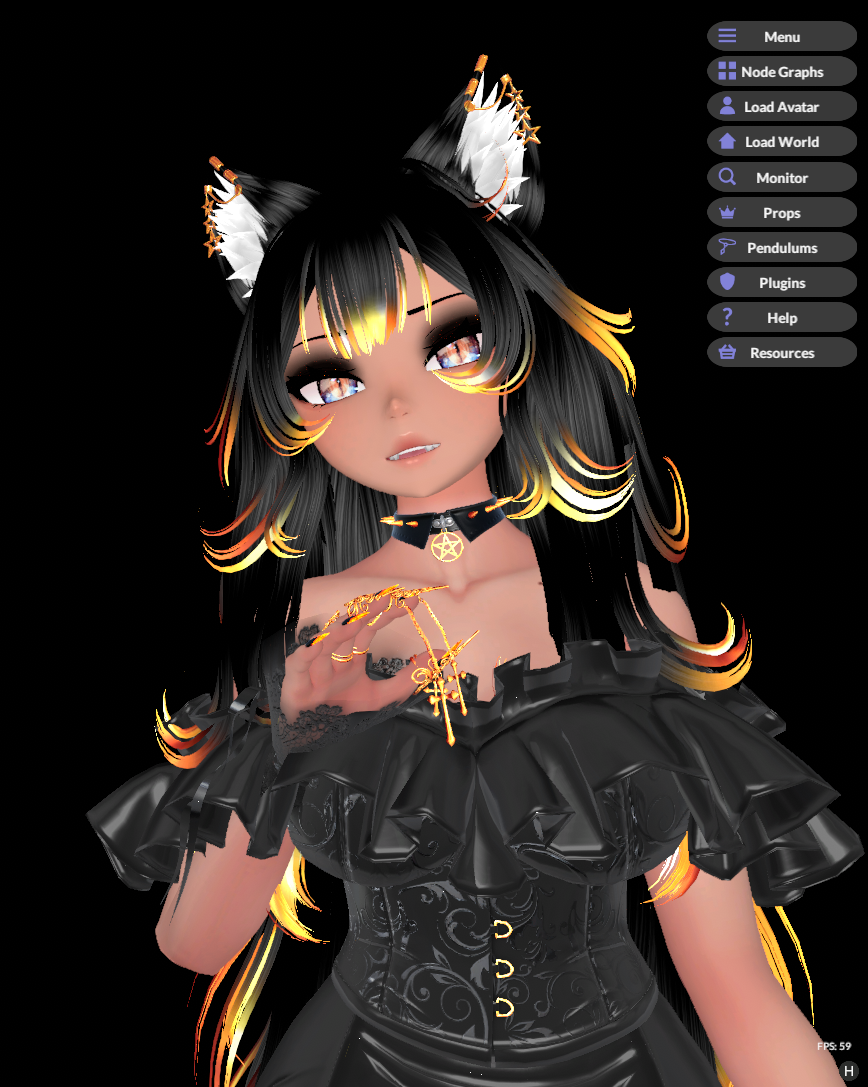 Sabrina - VRChat 3.0 Avatar (PC) Halloween Wolf Witch!