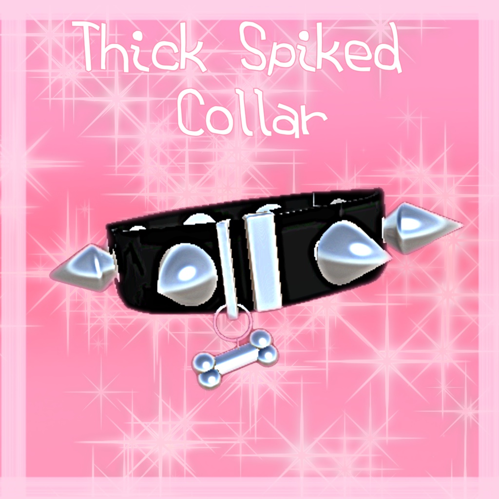 Thick Spike Collar