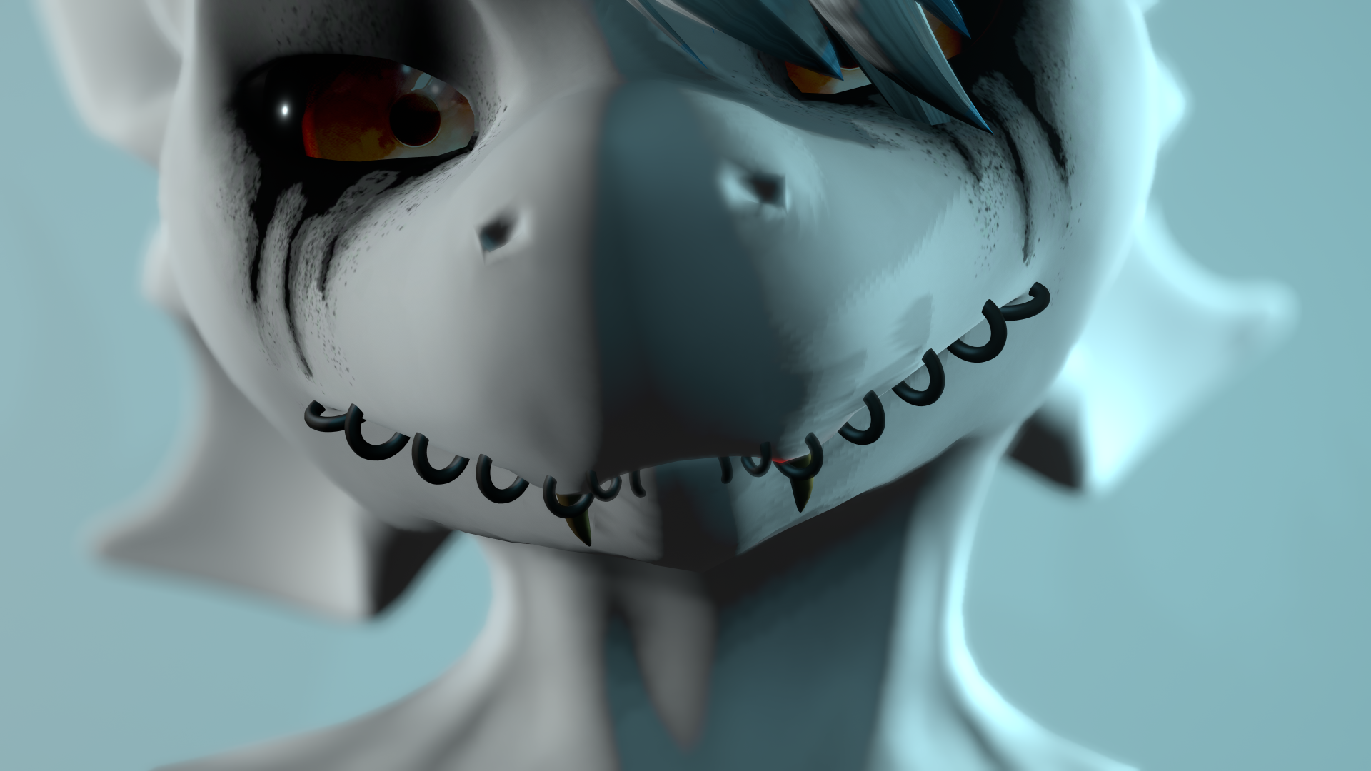 Lip Stitch Ring Piercings for the Nardoragon