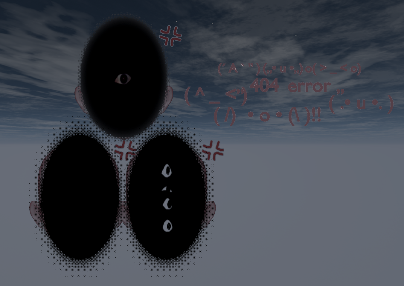 [ free ] pre-setup kaomoji + faceblur